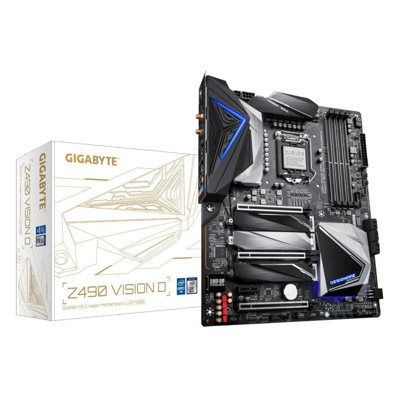 Gigabyte Z490 Vision D - DDR4 LGA 1200 Intel Motherboard - اللوحة الأم